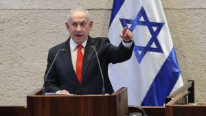Fotografía de archivo del 2 de febrero de 2026 del primer ministro de Israel, Benjamín Netanyahu, pronunciando un discurso en Jerusalén (Israel). Foto: Portal rtve