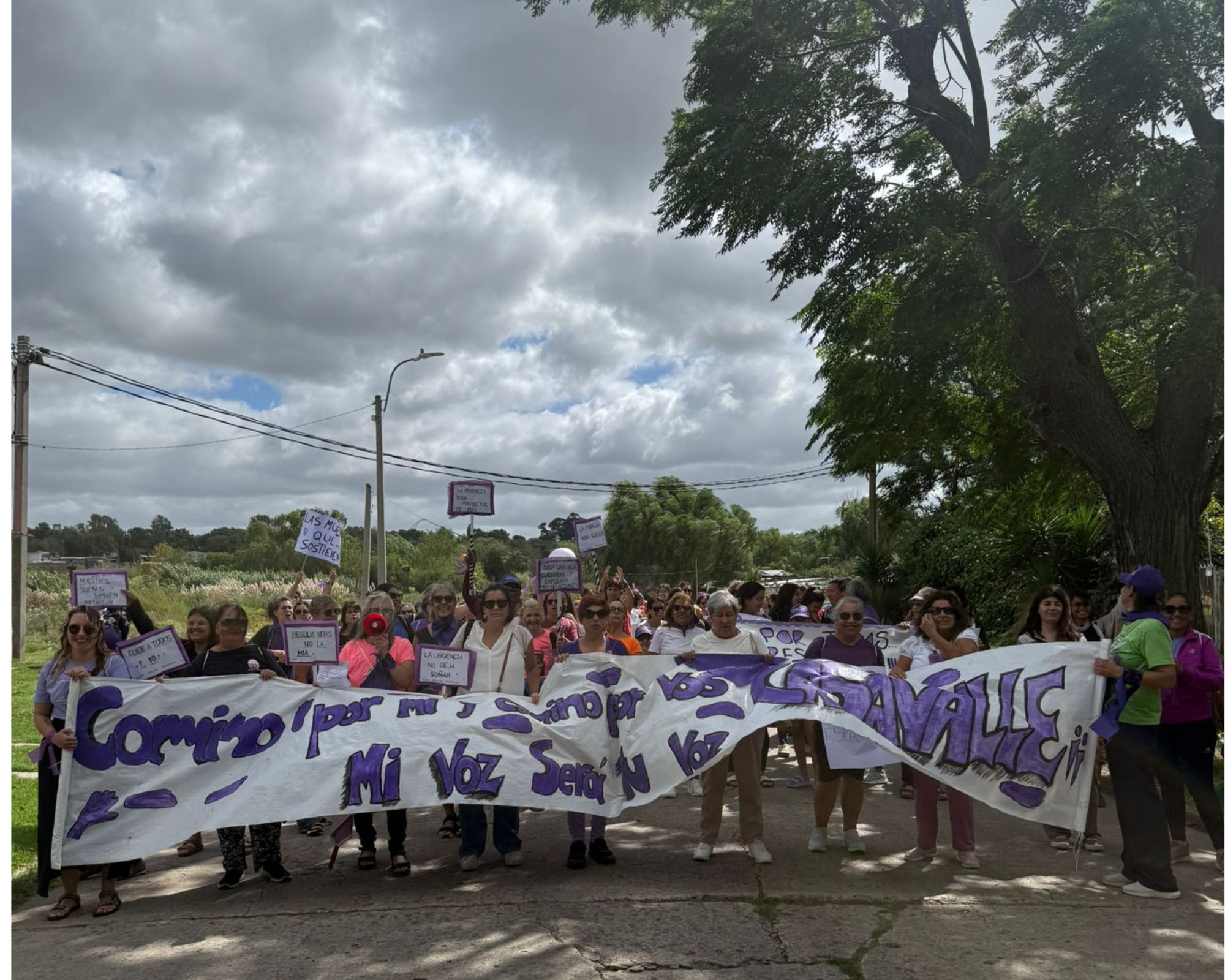 Movilización por el 8 de marzo en Casavalle. Foto: CEDEL Casavalle